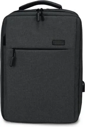 Mochila Subblim Traveller Airpadding Backpack para Portátiles hasta 15.6"/ Puerto USB/ Gris