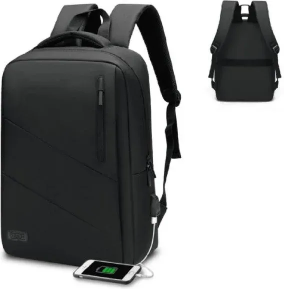 Mochila City BackPack 15.6" con USB Negro