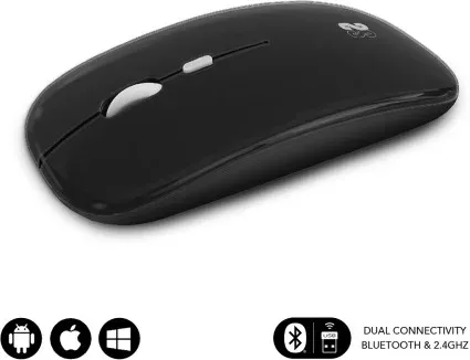 Ratón Inalámbrico Subblim Dual Flat/ Batería recargable/ Hasta 1600 DPI
