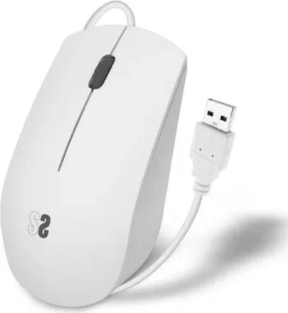 Ratón Subblim Business Silencioso/ Hasta 1200 DPI/ Blanco