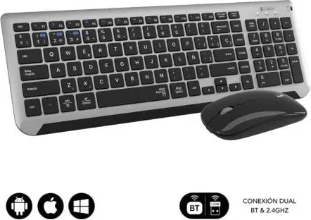 Teclado y Ratón Inalámbrico Subblim Combo Dual Prestige Extendido
