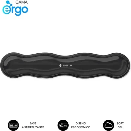 Subblim Ergo Crystal Flex Keyb Black