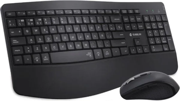 TECLADO + RATON OFFICE PROWAVE WIRELESS NEGRO SUBBLIM