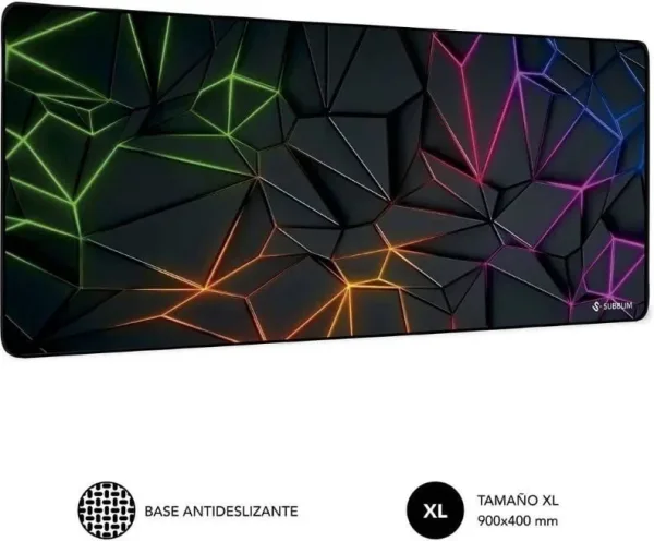 Alfombrilla Subblim Neon Obsidian Xl