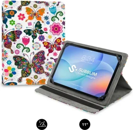 Funda Subblim Trendy Case Mariposas para Tablet de 9.6"-11"