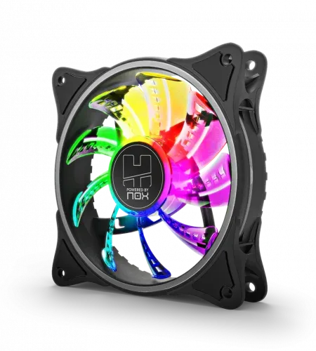 NOX VENTILADOR CAJA HUMMER A-FAN ARGB INNER GLOW FAN. 120mm