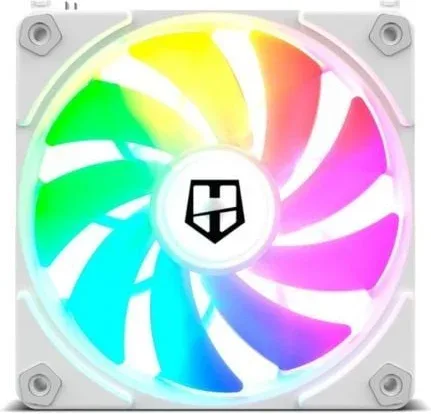 Ventilador Nox Easy Link/ ARGB/ 12cm/ Blanco
