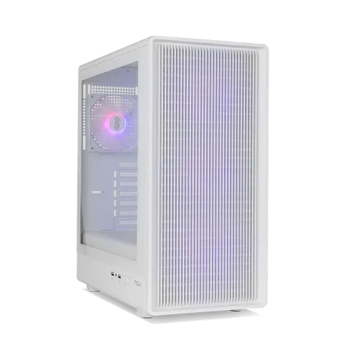 Caja Nox Semitorre Mesh Infinity Iota ARGB Blanca USB 3.0