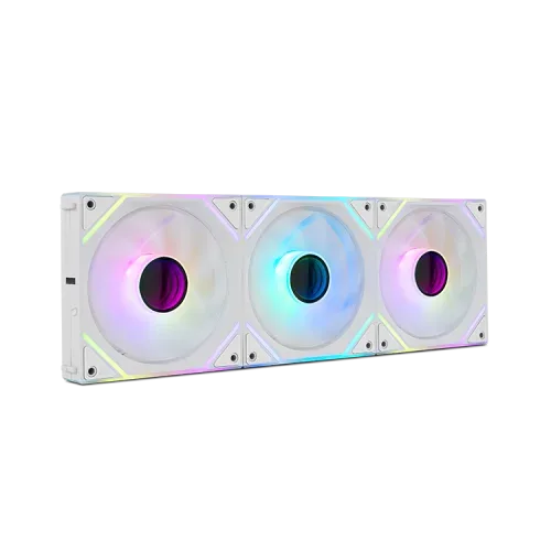 Ventilador Nox Hummer Pro Link Kit 3Xvent ARGB Magnetico Blanco