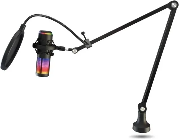 Kit Microfono Streaming Krom Kaze Pro RGB