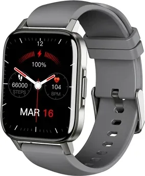 Reloj smartwatch leotec multisport crystal ip68 gris 1.69 pulgadas