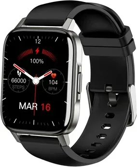Reloj smartwatch leotec multisport crystal ip68 negro 1.69 pulgadas