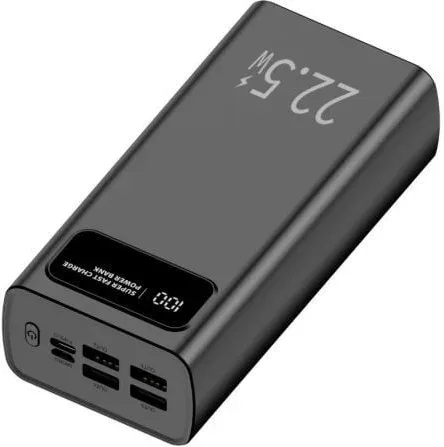 LEOTEC POWERBANK 30000MAH 22,5W PD20W NEG (1 USB-C+4USB-A INC USB-A A USB-C)