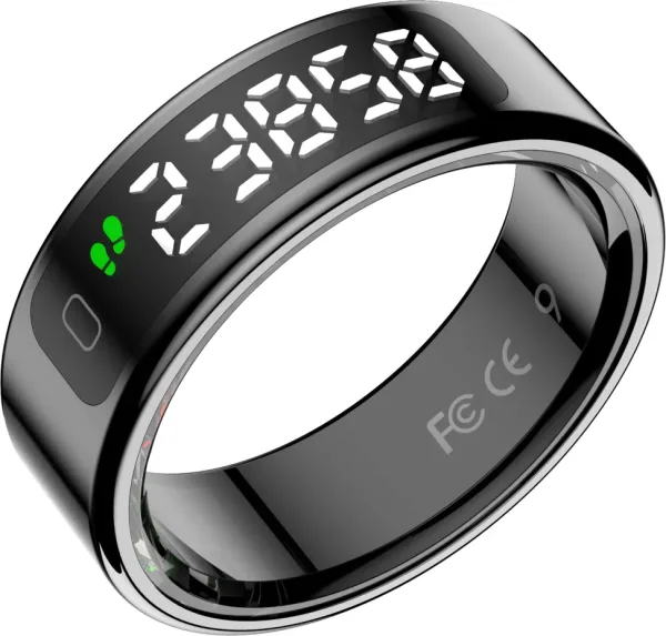 Leotec Smart Ring Kor Mau Negro Talla 8