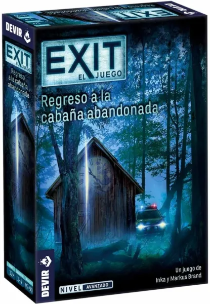 Juego de mesa devir exit regreso a la cabaña abandonada