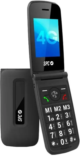 Teléfono Móvil SPC Titan 2 para Personas Mayores/ 4G/ Negro