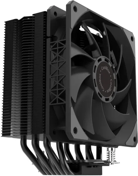 Ventilador disipador CPU gaming coolbox negro 6 heatpipes  h6 black 240w tdp intel - amd