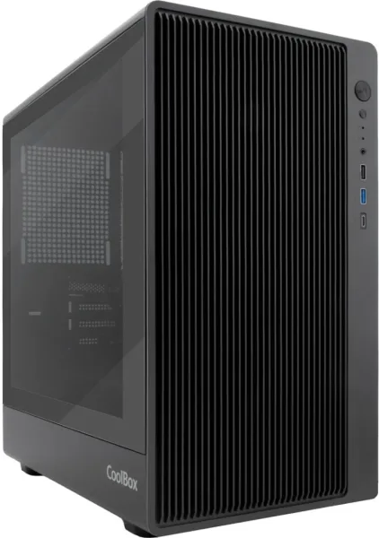 Caja ordenador gaming coolbox gm350 darkface matx cristal templado negra