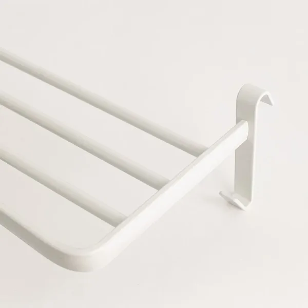 Yoevu repisa blanca con ganchos compatible con toalleros electricos yoevu