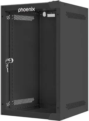 Armario rack phoenix 9u 280x310x470 mural 10'' hasta 20 kg negro