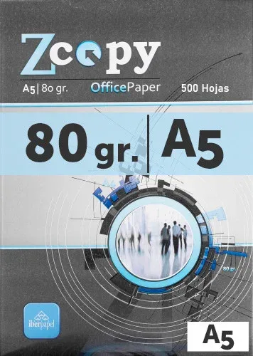 Paquete 500H Papel 80Gr A5 Zcopy Cie 146 A5Zcopy80Gr