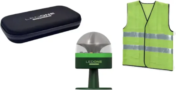 Kit Chaleco + Funda + Luz de Emergencia Baliza LED One
