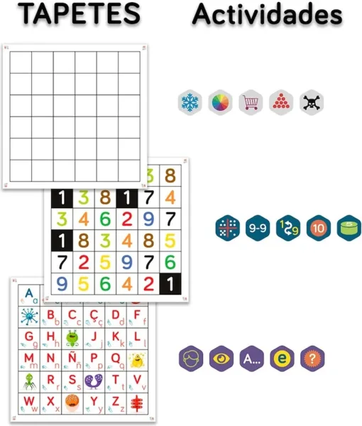 Pack infantil tilk bee - bot tapete + actividades