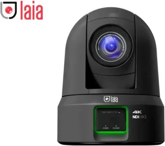 Laia (Prc-425Nb) Broadcaster Pro 25X Ndi 3G (Black) - Cámara Ptz, Sensor Sony Cmos 1/1,8", 4Kp60, Lente con Zoom Óptico 25X. USB 3.0, HDMI, Sdi, Lan y Licencia Ndi. Ia con Autoseguimiento. Tally. Color Negro. 3 Años de Garantía Prime Support con Reem