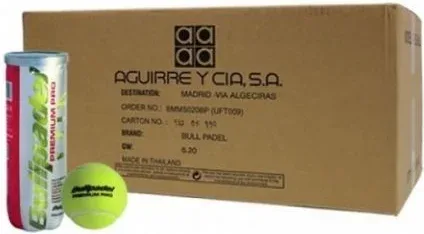 Cajón Bolas Bullpadel Premium Pro/ 24 packs de 3 unidades