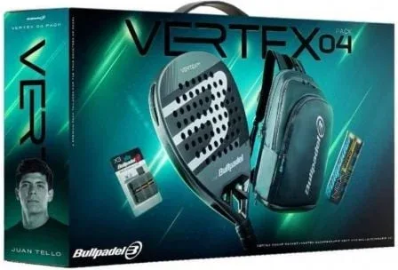 Pack Pala de Pádel Bullpadel Vertex 04 Comfort Pro Line 2026/ Incluye 3 Accesorios