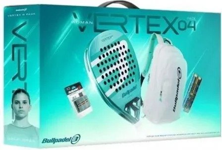 Pack Pala de Pádel Bullpadel Vertex 04 Pro Line W 2026/ Incluye 3 Accesorios