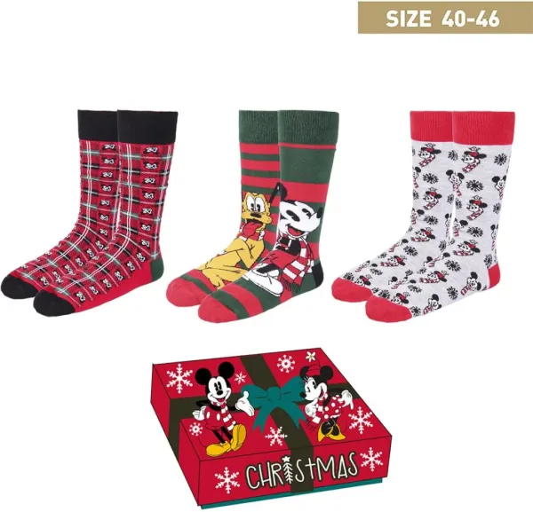 Pack calcetines 3 piezas cerdá disney mickey