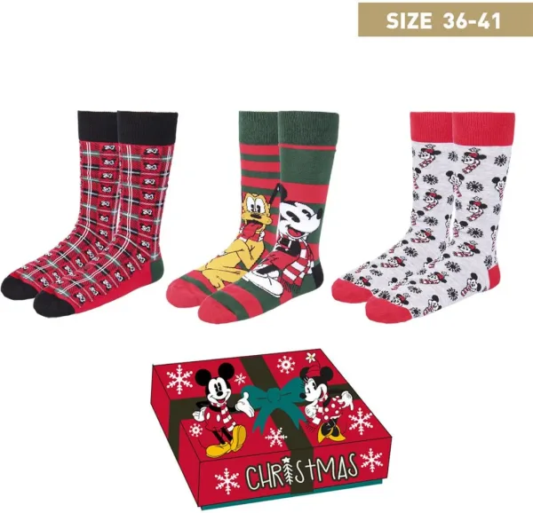 Pack calcetines 3 piezas cerdá disney mickey