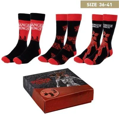 Pack calcetines 3 piezas stranger things talla 36 -  41