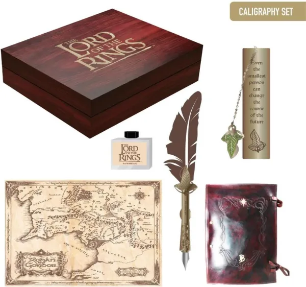 Set de papelería caligrafía the lord of the rings