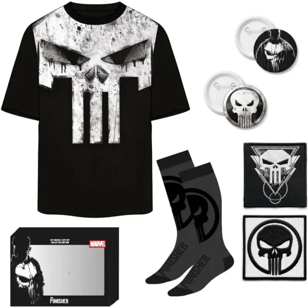 Camiseta corta single jersey set punisher xl