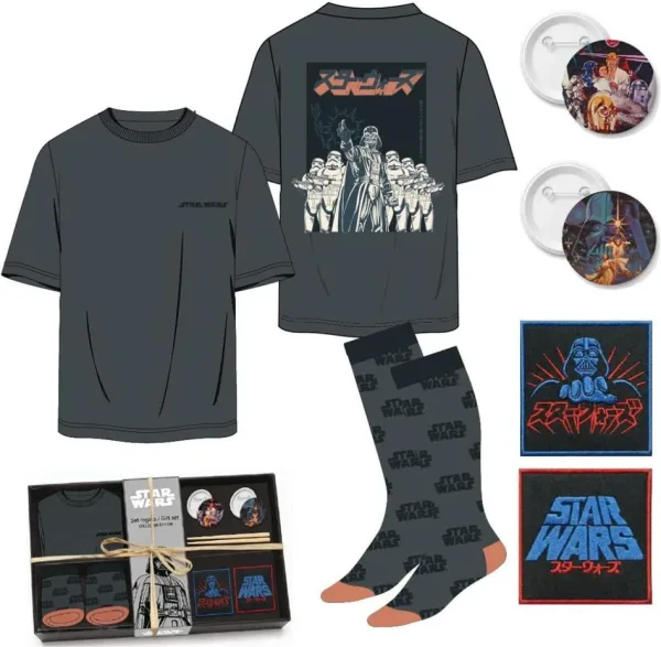 Camiseta corta single jersey set star wars m