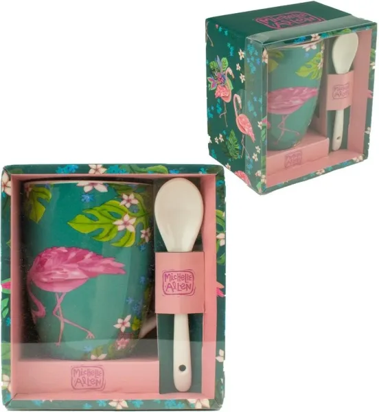Taza con cuchara enesco flamenco