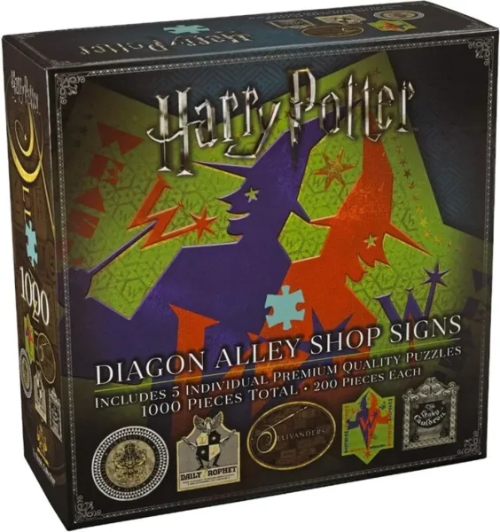 Puzzle the noble collection harry potter callejon diagon simbolos & logos tiendas 1000 piezas
