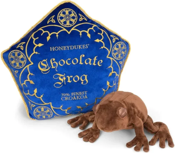 Peluche the noble collection harry potter rana de chocolate + cojin