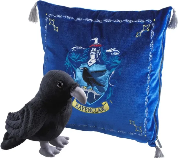 Peluche pack the noble collection harry potter cuervo mascota ravenclaw + cojin ravenclaw