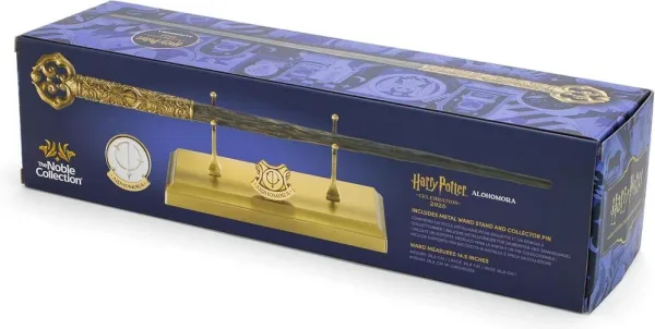 Varita de celebración the noble collection harry potter hechizo alohomora