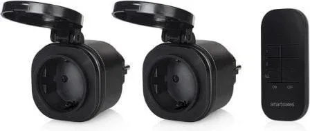 Set de Mini Enchufes para Exterior Smartwares SH4-99653/ Negros