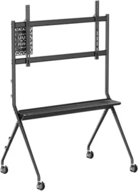 VOGELS 7410210 ESSENTIAL MEETING ROOM TROLLEY 65-98" 120 KG WITH SHELVE AND MINI PC ADAPTER VESA UP TO 1100x600
