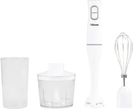 Batidora de mano Tristar MX-4851/ 350W/ Incluye Batidor, Picadora y Vaso Medidor