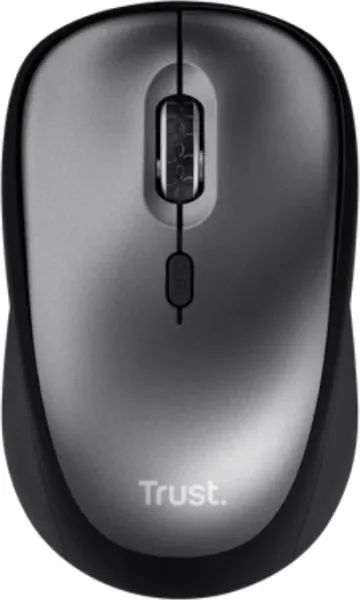 Ratón Mini Inalámbrico Trust Yvi+ Silent/ Hasta 1600 DPI/ Negro