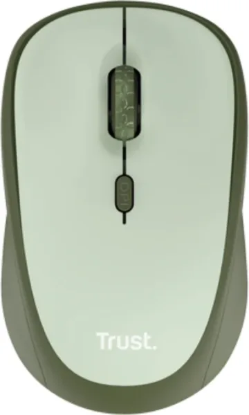 Ratón Mini Inalámbrico Trust Yvi+ Silent/ Hasta 1600 DPI/ Verde