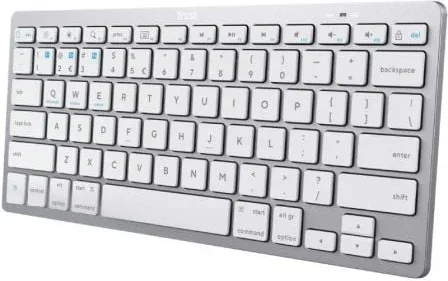 Teclado Compacto Inalámbrico Trust 24654/ Plata