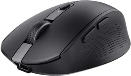 Ratón Inalámbrico Trust Ozaa Compact Wireless/ Batería recargable/ Hasta 3200 DPI/ Negro