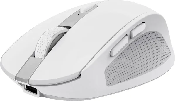 Ratón Inalámbrico Trust Ozaa Compact Wireless/ Batería recargable/ Hasta 3200 DPI/ Blanco